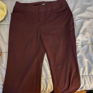 Burgundy Petite Alfani Dress Pants